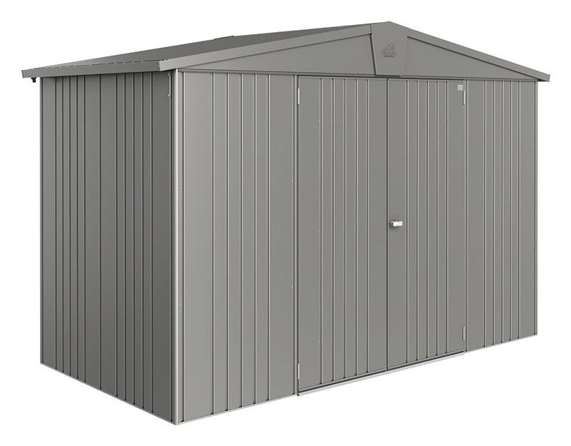 Biohort Gerätehaus Europa Gr. 4A (316 × 156 × 209 cm) Quarzgrau-metallic