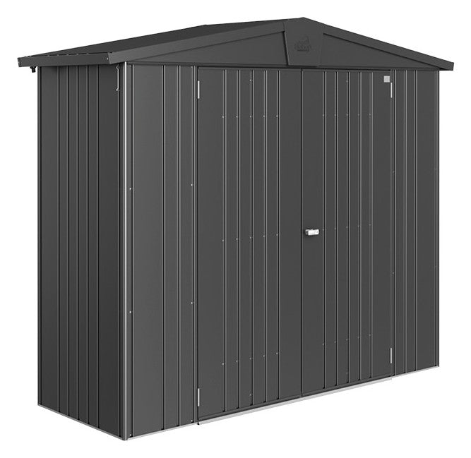 Biohort Gerätehaus Europa Gr. 2A (244 × 84 × 203 cm) Dunkelgrau-metallic