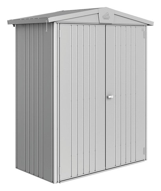 Biohort Gerätehaus Europa Gr. 1 (172 × 84 × 196 cm) Silber-metallic