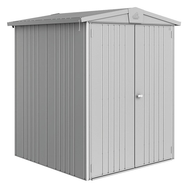Biohort Gerätehaus Europa Gr. 2 (172 × 156 × 196 cm) Silber-metallic