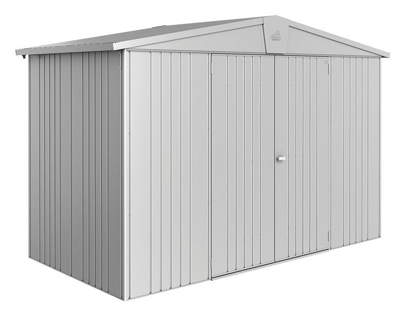 Biohort Gerätehaus Europa Gr. 4A (316 × 156 × 209 cm) Silber-metallic