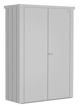 Biohort Terrassenschrank Romeo M HIGH (132 × 57 × 181 cm) Silber-metallic Standard