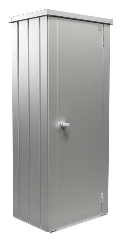 Biohort Terrassenschrank Julia – Ansicht, M HIGH silber