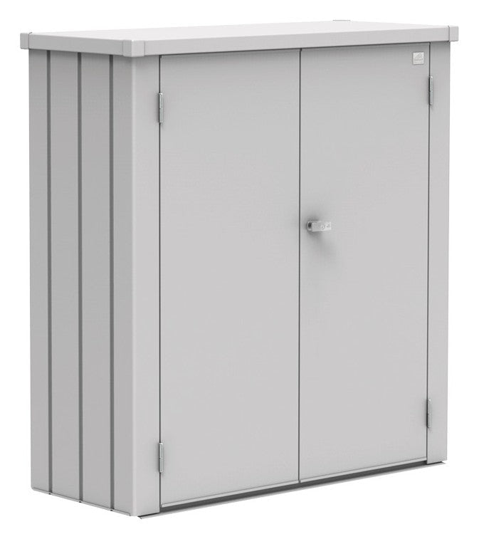 Biohort Terrassenschrank Romeo – Ansicht, silber