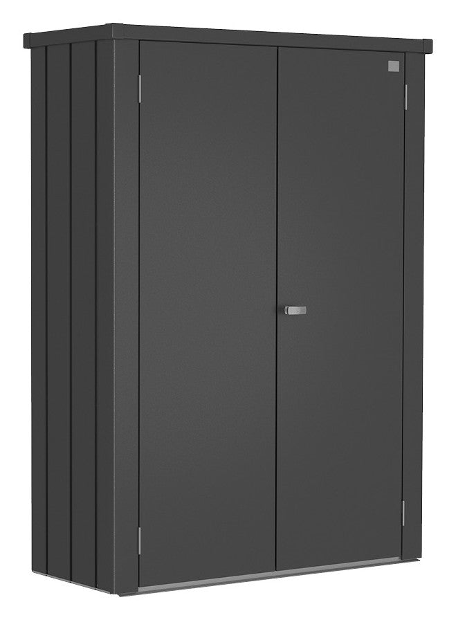 Biohort Terrassenschrank Romeo M HIGH (132 × 57 × 181 cm) Dunkelgrau-metallic Standard