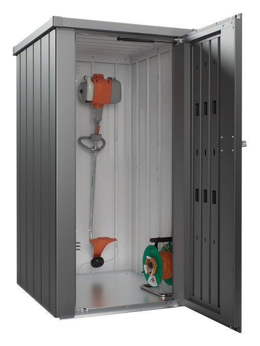 Biohort Terrassenschrank Julia L (77,7 × 87 × 140,2 cm) Dunkelgrau-metallic