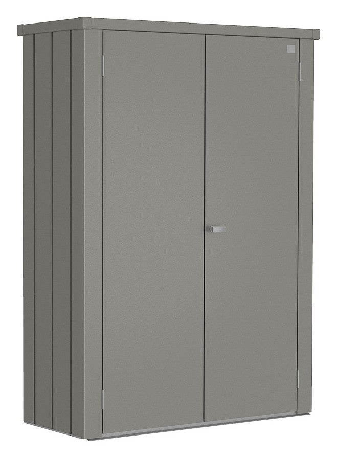 Biohort Terrassenschrank Romeo M HIGH (132 × 57 × 181 cm) Quarzgrau-metallic Standard