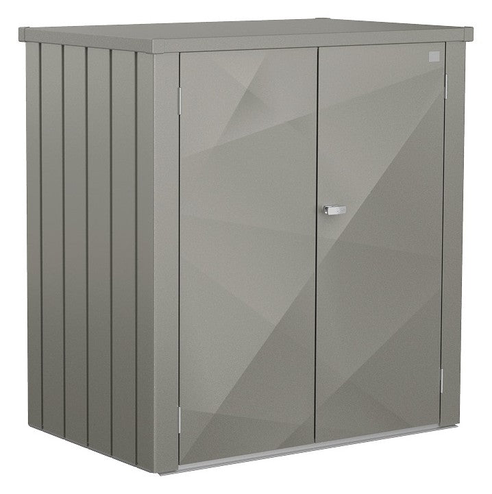Biohort Terrassenschrank Romeo L (132 × 87 × 140,2 cm) Quarzgrau-metallic X-Design