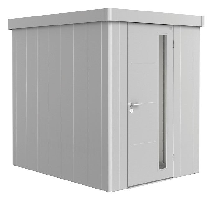 Biohort Gerätehaus Neo Gr. 2A (180 × 236 × 222 cm) Silber-metallic Standardtür