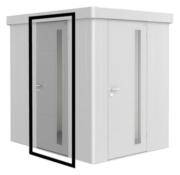 Biohort Zusatztür für Gerätehaus NEO Silber-metallic