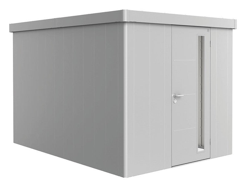 Biohort Gerätehaus Neo Gr. 4B (236 × 348 × 222 cm) Silber-metallic Standardtür