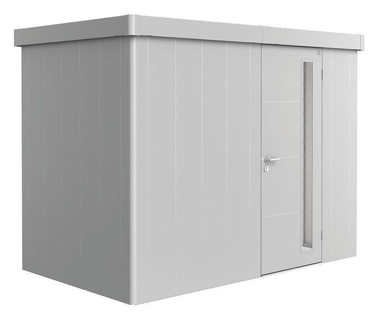 Biohort Gerätehaus Neo Gr. 1C (292 × 180 × 222 cm) Silber-metallic Standardtür
