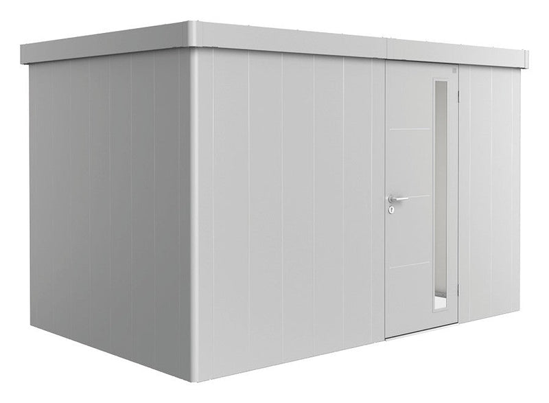 Biohort Gerätehaus Neo Gr. 2D (348 × 236 × 222 cm) Silber-metallic Standardtür