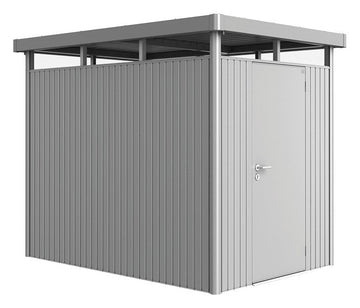 Biohort Gerätehaus HighLine HS (155 × 275 × 222 cm) Silber-metallic Standardtür