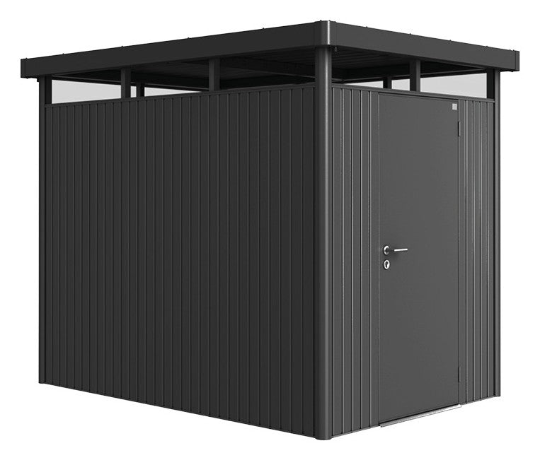 Biohort Gerätehaus HighLine HS (155 × 275 × 222 cm) Dunkelgrau-metallic Standardtür