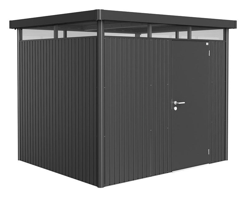 Biohort Gerätehaus HighLine H3 (275 × 235 × 222 cm) Dunkelgrau-metallic Standardtür