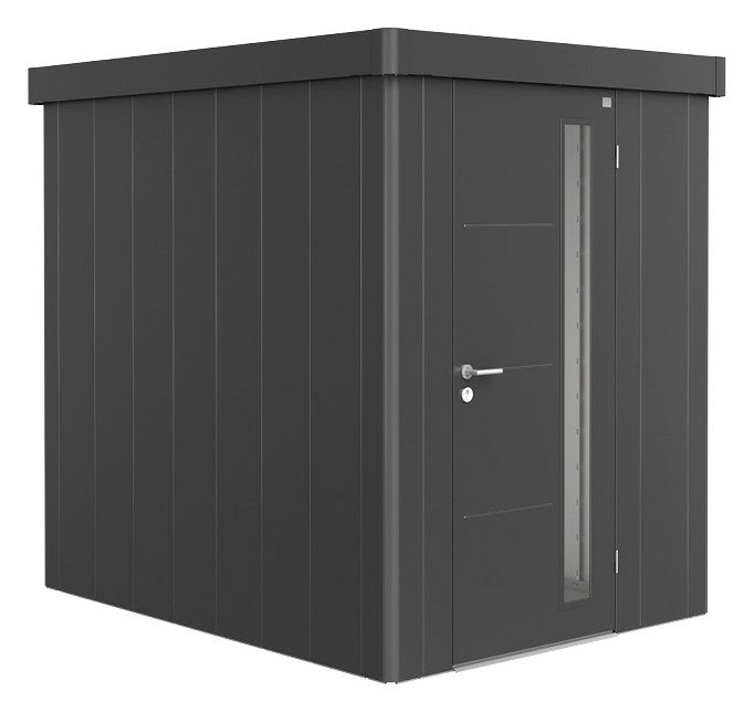 Biohort Gerätehaus Neo Gr. 2A (180 × 236 × 222 cm) Dunkelgrau-metallic Standardtür