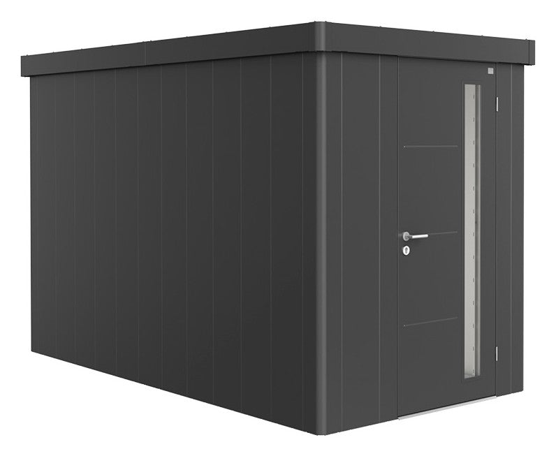 Biohort Gerätehaus Neo Gr. 4A (180 × 348 × 222 cm) Dunkelgrau-metallic Standardtür