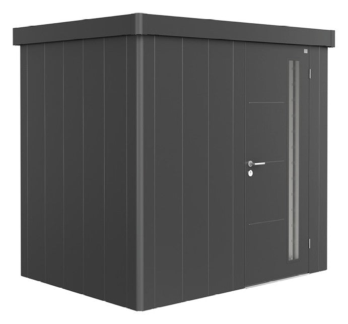 Biohort Gerätehaus Neo Gr. 1B (236 × 180 × 222 cm) Dunkelgrau-metallic Standardtür