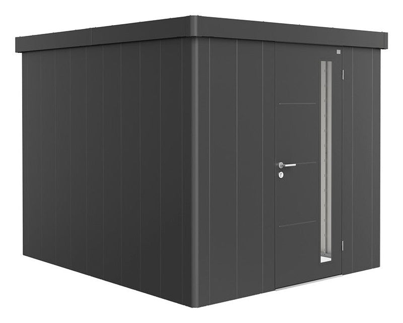 Biohort Gerätehaus Neo Gr. 3B (236 × 292 × 222 cm) Dunkelgrau-metallic Standardtür