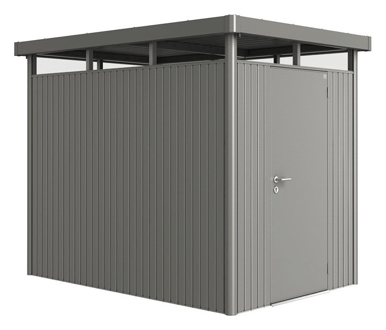 Biohort Gerätehaus HighLine HS (155 × 275 × 222 cm) Quarzgrau-metallic Standardtür