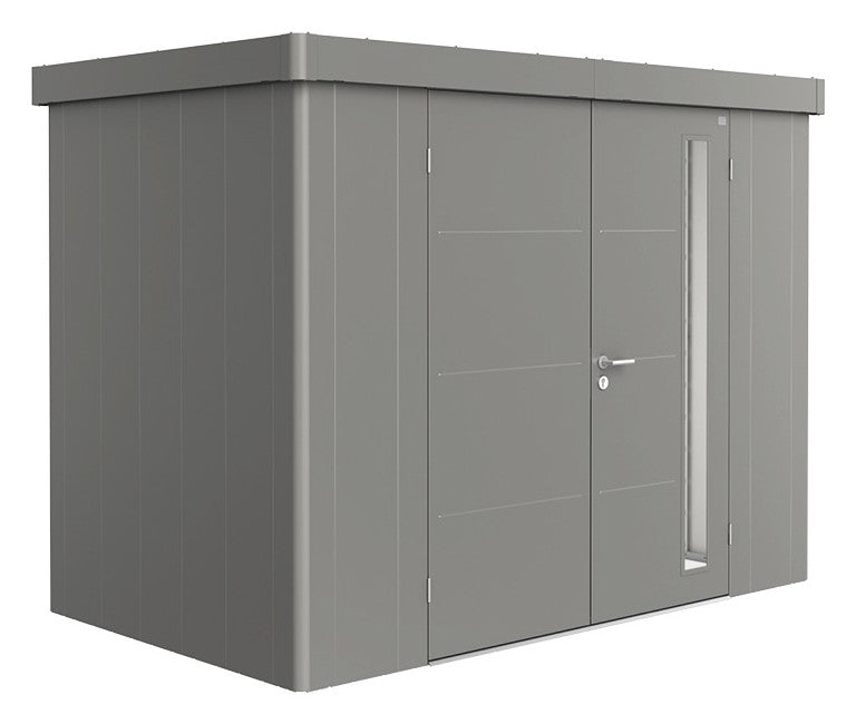 Biohort Gerätehaus Neo Gr. 1C (292 × 180 × 222 cm) Quarzgrau-metallic Doppeltür
