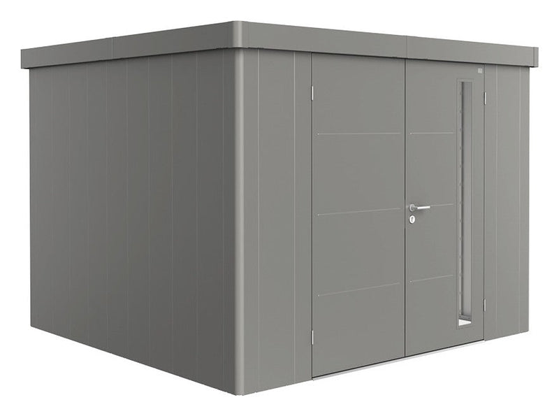 Biohort Gerätehaus Neo Gr. 3C (292 × 292 × 222 cm) Quarzgrau-metallic Doppeltür
