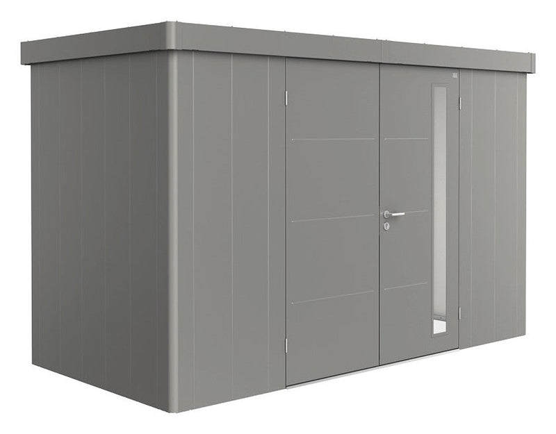 Biohort Gerätehaus Neo Gr. 1D (348 × 180 × 222 cm) Quarzgrau-metallic Doppeltür