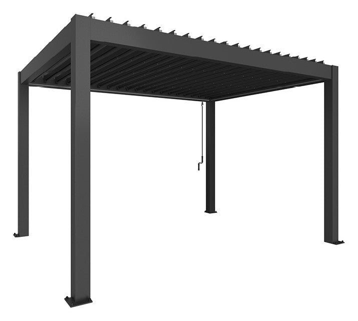 Biohort Pergola Gr. 4 × 3 (404,5 × 312 × 264 cm) Dunkelgrau-metallic Dunkelgrau-metallic