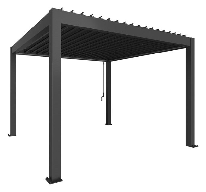 Biohort Pergola Gr. 3,5 × 3,5 (367,5 × 367,5 × 264 cm) Dunkelgrau-metallic Dunkelgrau-metallic