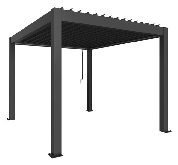Biohort Pergola Gr. 3 × 3,5 (312 × 367,5 × 264 cm) Dunkelgrau-metallic Dunkelgrau-metallic