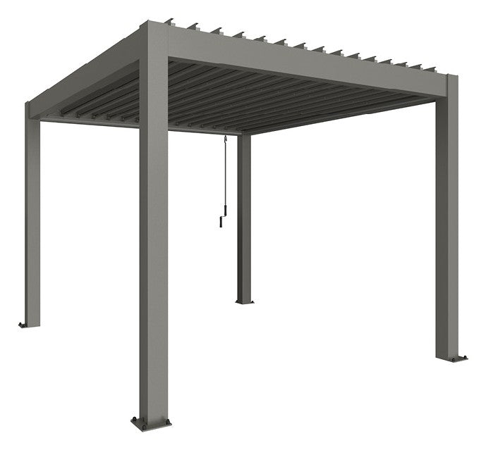 Biohort Pergola Gr. 3 × 3,5 (312 × 367,5 × 264 cm) Quarzgrau-metallic Quarzgrau-metallic