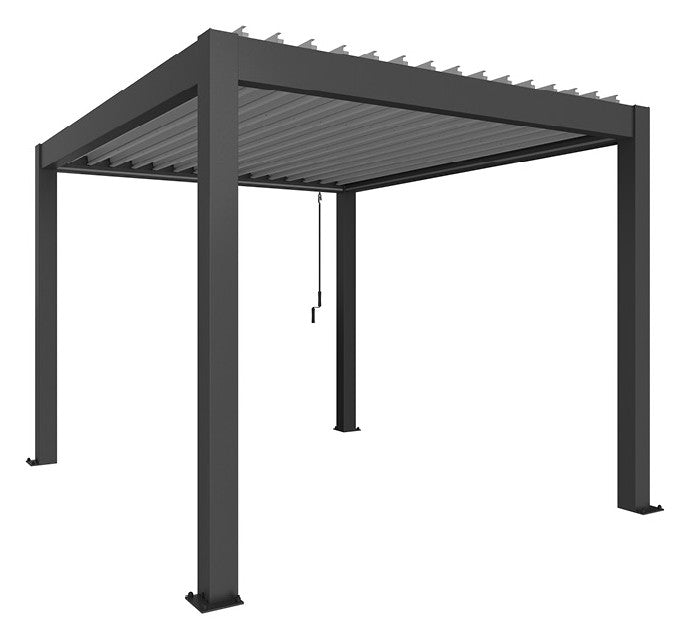 Biohort Pergola Gr. 3 × 3,5 (312 × 367,5 × 264 cm) Dunkelgrau-metallic Silber-metallic