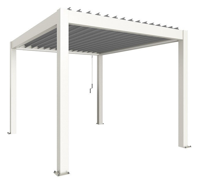 Biohort Pergola Gr. 3 × 3,5 (312 × 367,5 × 264 cm) Weiß Silber-metallic