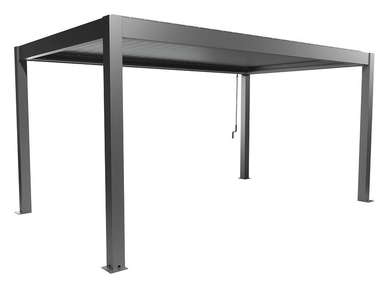 Biohort Pergola Gr. 5 × 3 (515,5 × 312 × 264 cm) Quarzgrau-metallic Quarzgrau-metallic