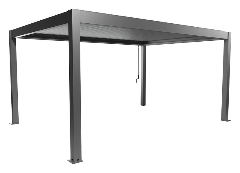 Biohort Pergola Gr. 5 × 3,5 (515,5 × 367,5 × 264 cm) Quarzgrau-metallic Quarzgrau-metallic