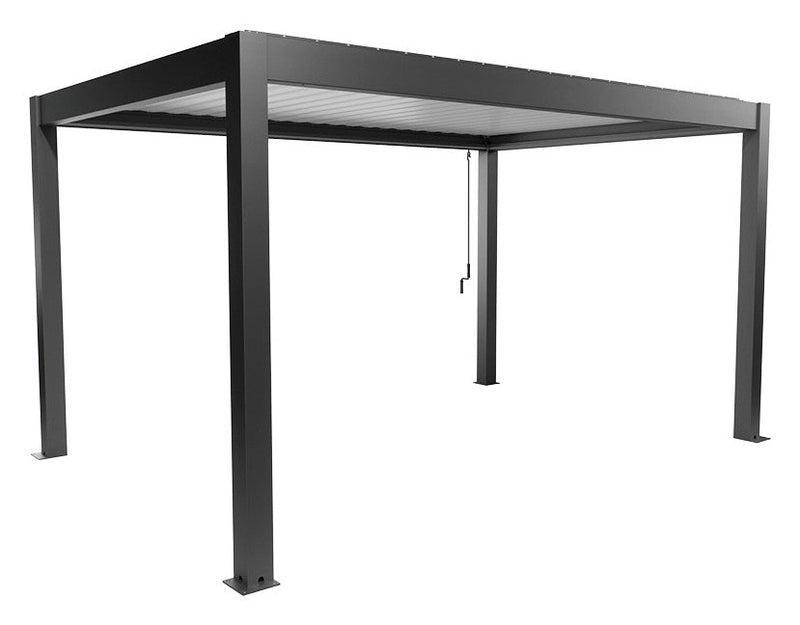Biohort Pergola Gr. 4,5 × 3 (460 × 312 × 264 cm) Dunkelgrau-metallic Weiß