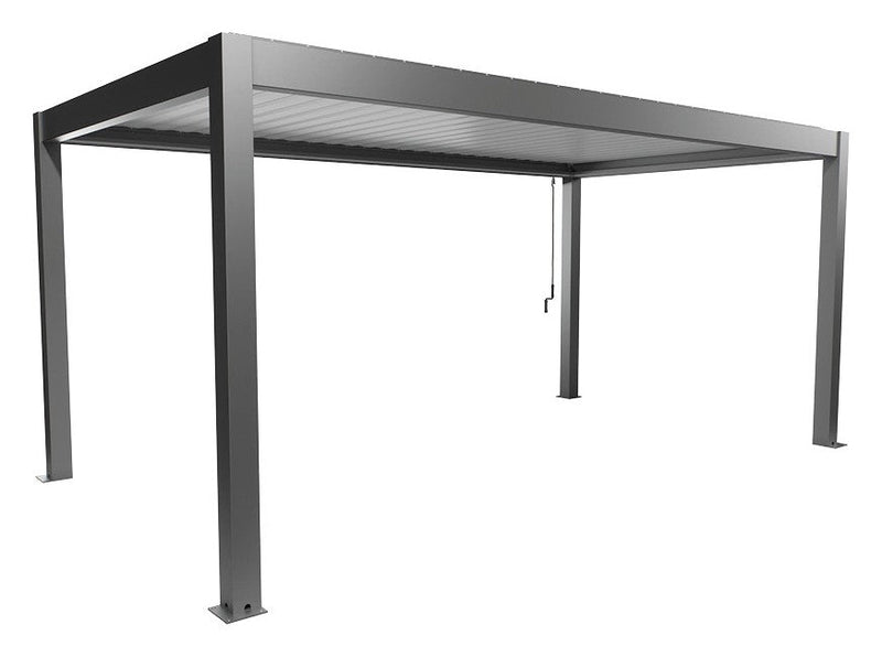 Biohort Pergola Gr. 5,5 × 3 (552,5 × 312 × 264 cm) Quarzgrau-metallic Weiß