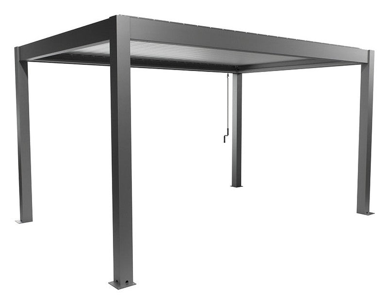 Biohort Pergola Gr. 4,5 × 3 (460 × 312 × 264 cm) Quarzgrau-metallic Silber-metallic
