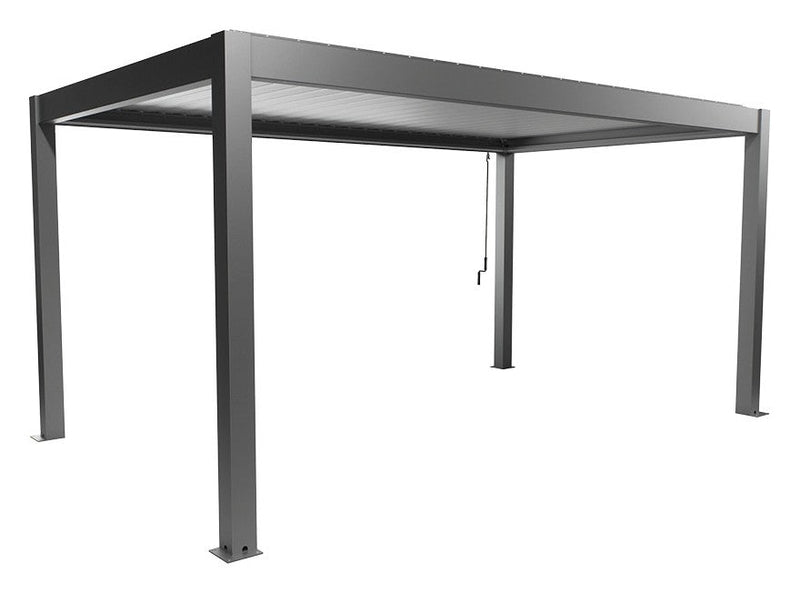 Biohort Pergola Gr. 5 × 3 (515,5 × 312 × 264 cm) Quarzgrau-metallic Silber-metallic