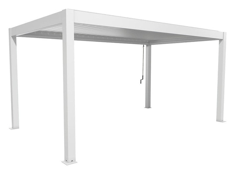 Biohort Pergola Gr. 5 × 3 (515,5 × 312 × 264 cm) Weiß Silber-metallic