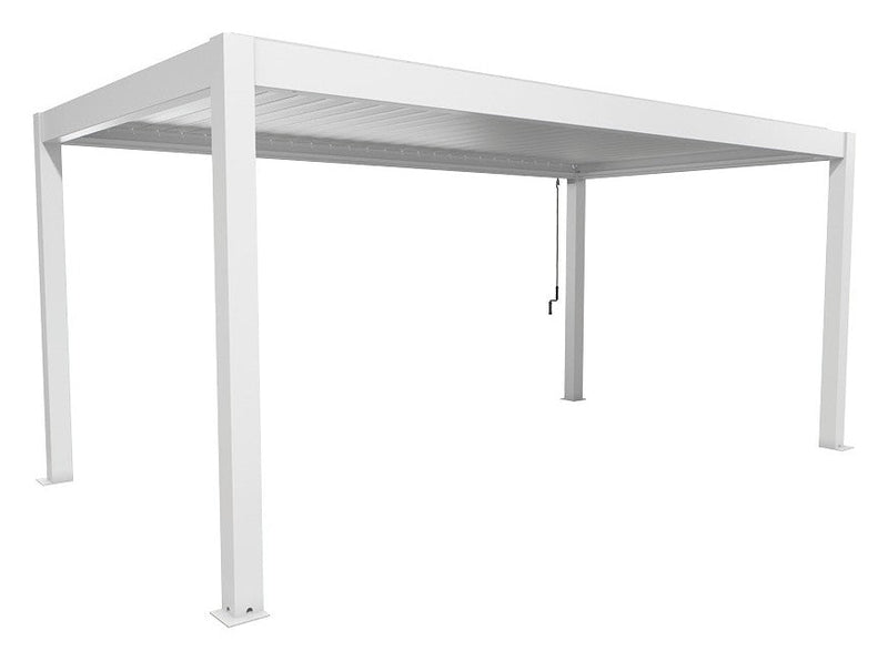 Biohort Pergola Gr. 5,5 × 3 (552,5 × 312 × 264 cm) Weiß Silber-metallic