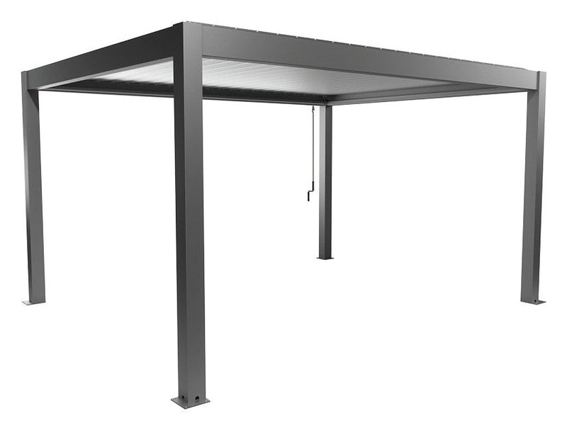 Biohort Pergola Gr. 4,5 × 3,5 (460 × 367,5 × 264 cm) Quarzgrau-metallic Silber-metallic