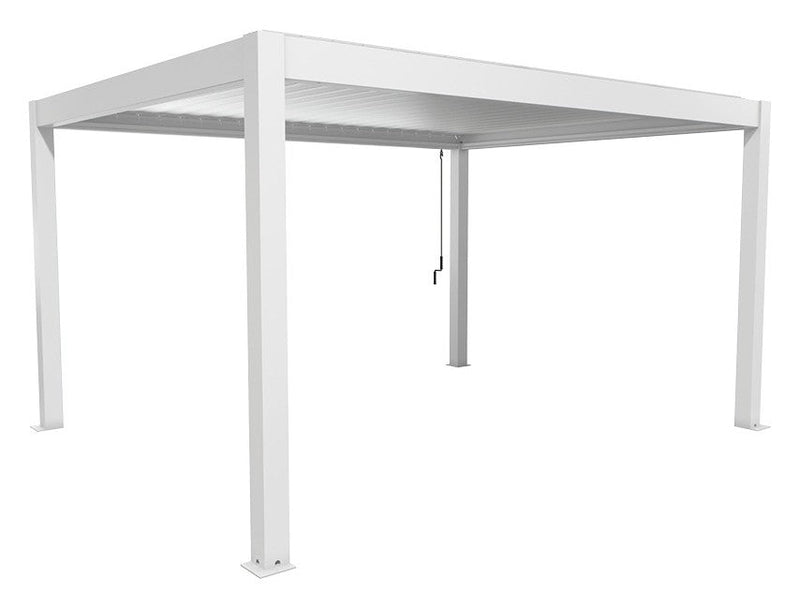 Biohort Pergola Gr. 4,5 × 3,5 (460 × 367,5 × 264 cm) Weiß Silber-metallic