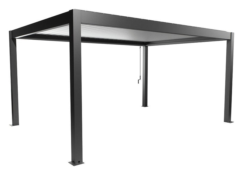 Biohort Pergola Gr. 5 × 3,5 (515,5 × 367,5 × 264 cm) Dunkelgrau-metallic Silber-metallic