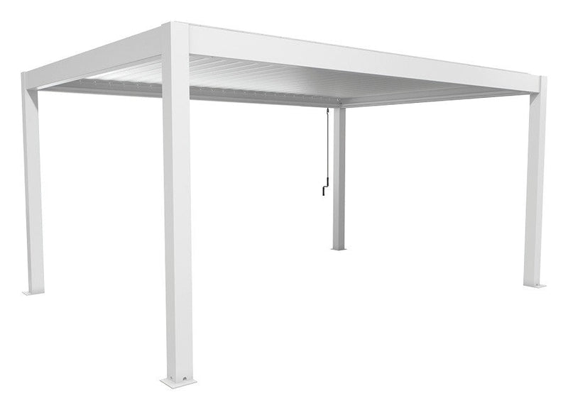 Biohort Pergola Gr. 5 × 3,5 (515,5 × 367,5 × 264 cm) Weiß Silber-metallic