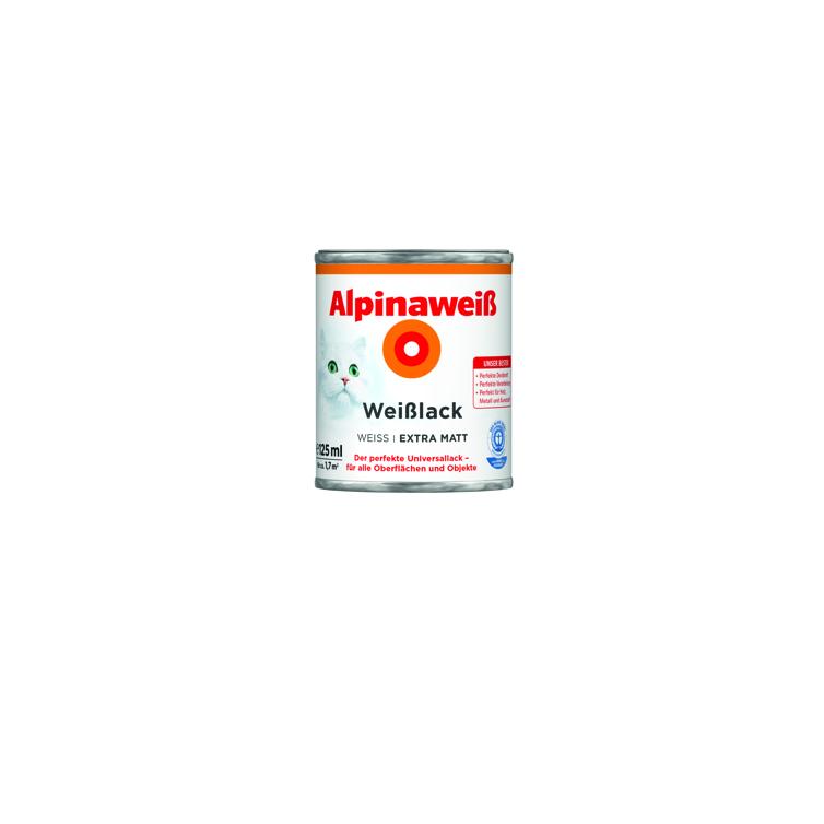alpinaweiß weißlack extramatt 125ml