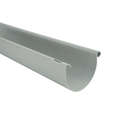 dachrinne halbrund 100 2.0 grau