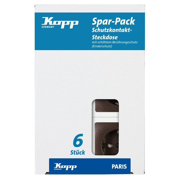 schuko steckdose paris palisander 6 st.