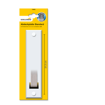 abdeckplatte maxi 21,5 cm weiß